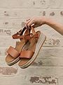 Roberto Rosso Lili Wedge Cognac