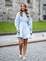 Y.A.S Siv Long Sleeve Dress Blå