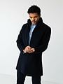 Matinique Harvey Wool Coat Dark Navy