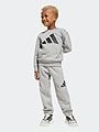 adidas Big Logo Fleece Jog Sett Kids Grey / Black