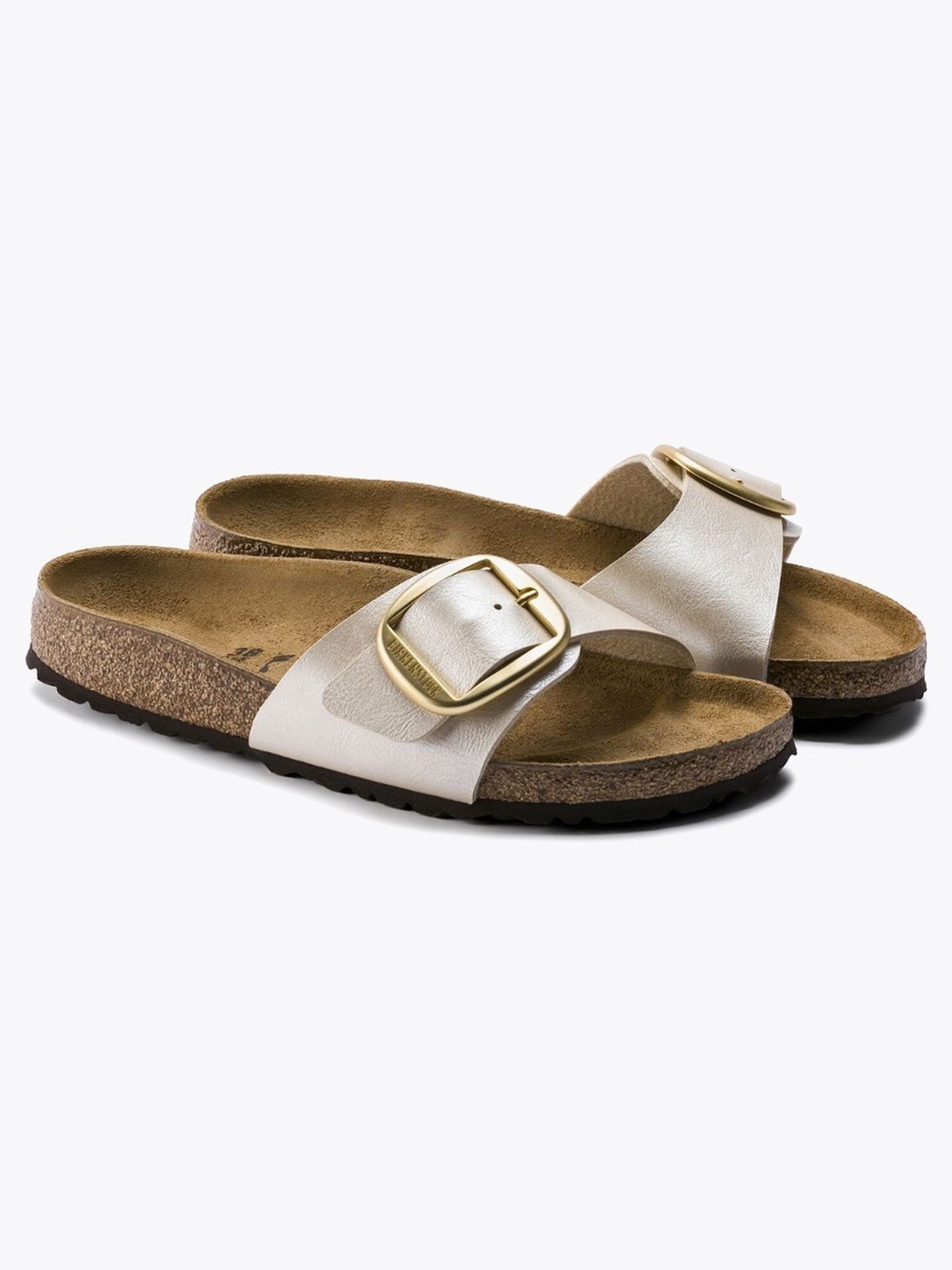 birkenstock arizona big buckle pearl