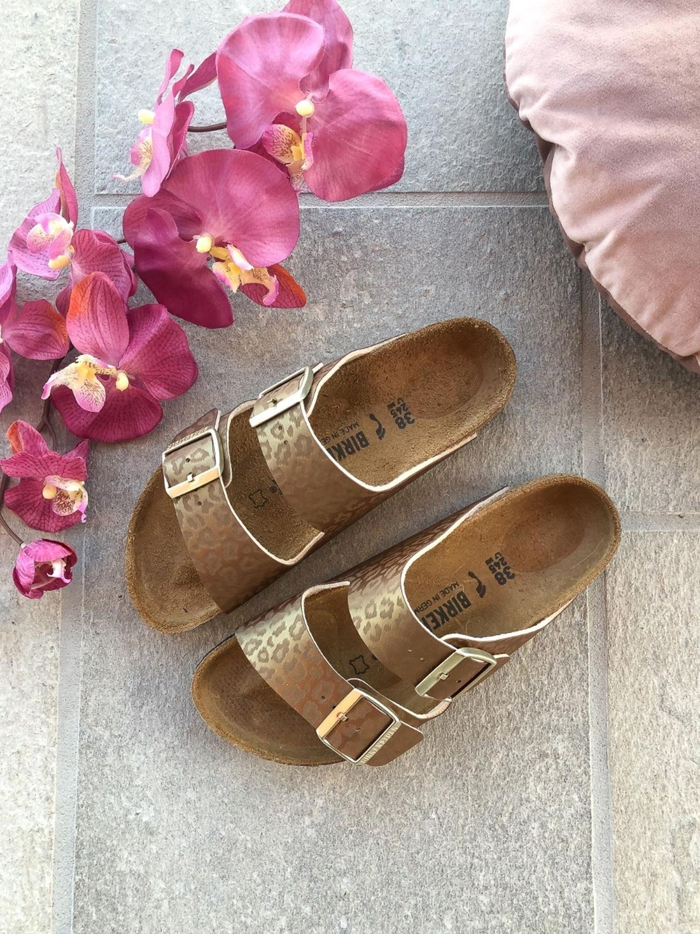 Birkenstock arizona best sale leopard gold