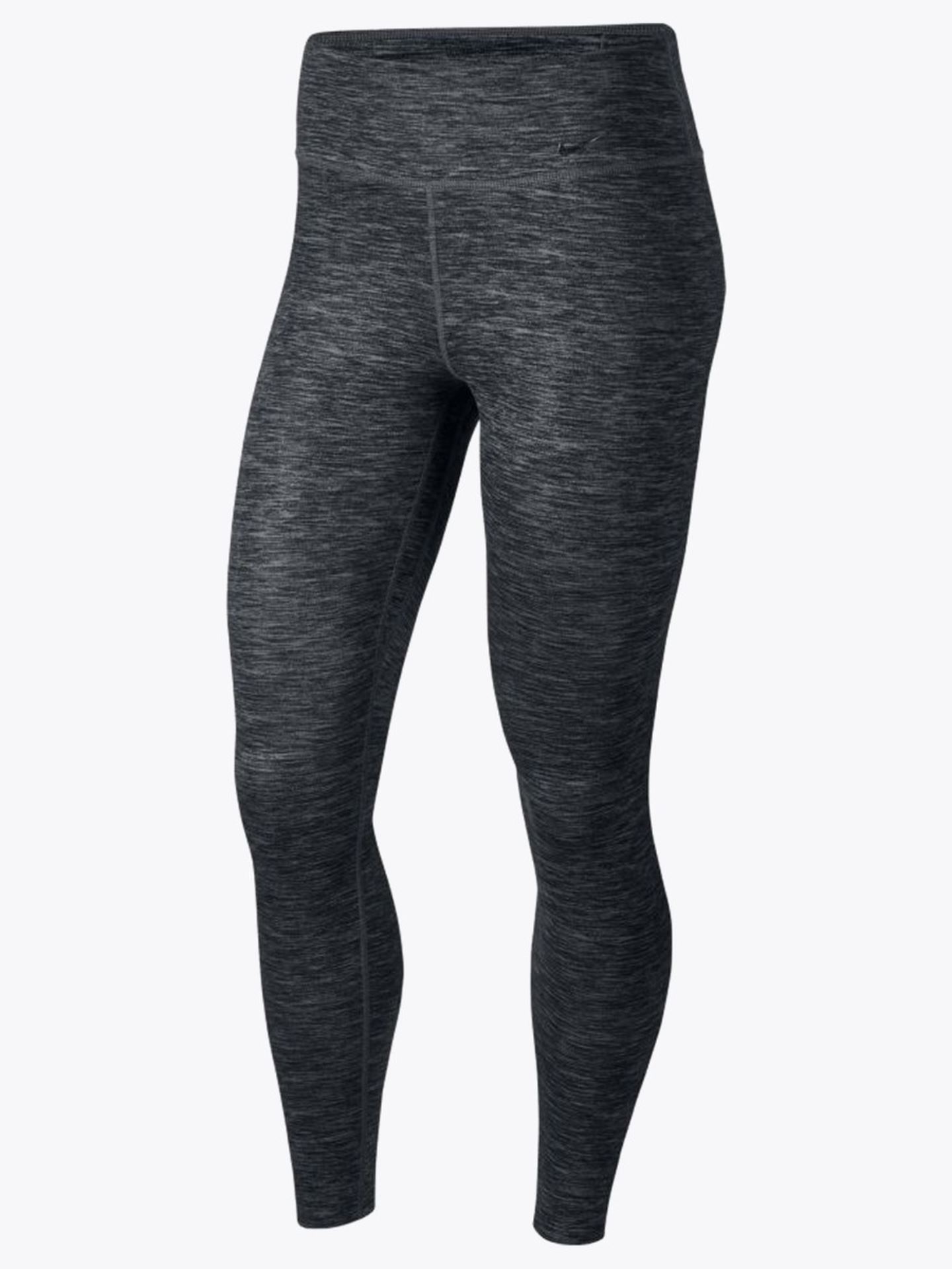 Nike One Luxe Mid Rise Heathered Tights - Black/ Grey