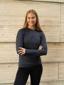 Johaug Rib Tech Long Sleeve Gråblå