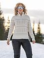 Johaug Dalsbygda Woolmix Halfzip Sweater Tofu White
