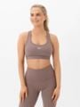 Nike Swoosh Light Support Non-Padded Sports Bra Mink Brown / White