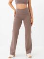 Nike One Dri-Fit High-Waisted Fold-Over Pant Mink Brown / Black