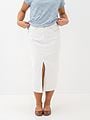 Only Bianca Midi Skirt Denim White