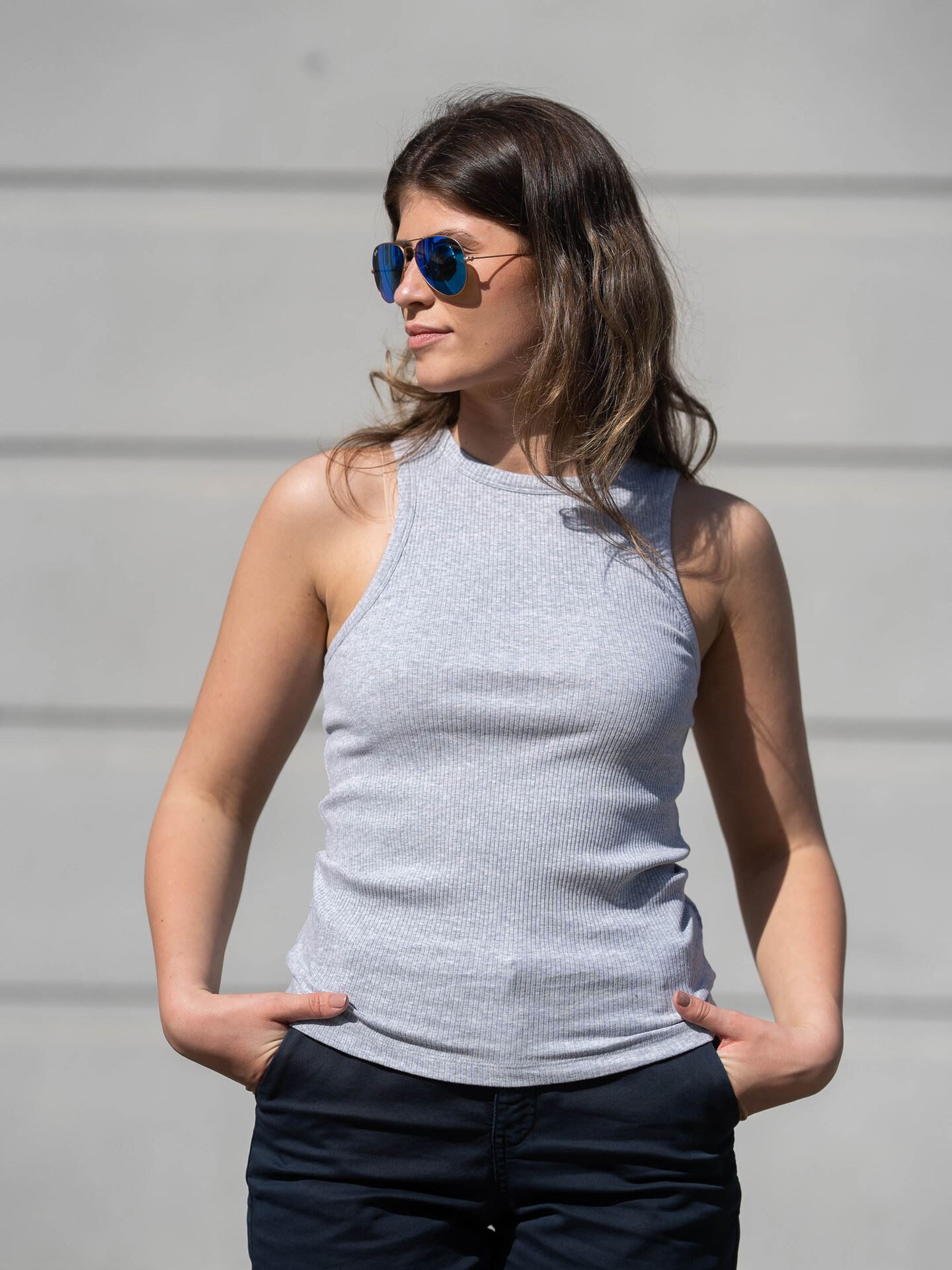 Store Light grey Tank top