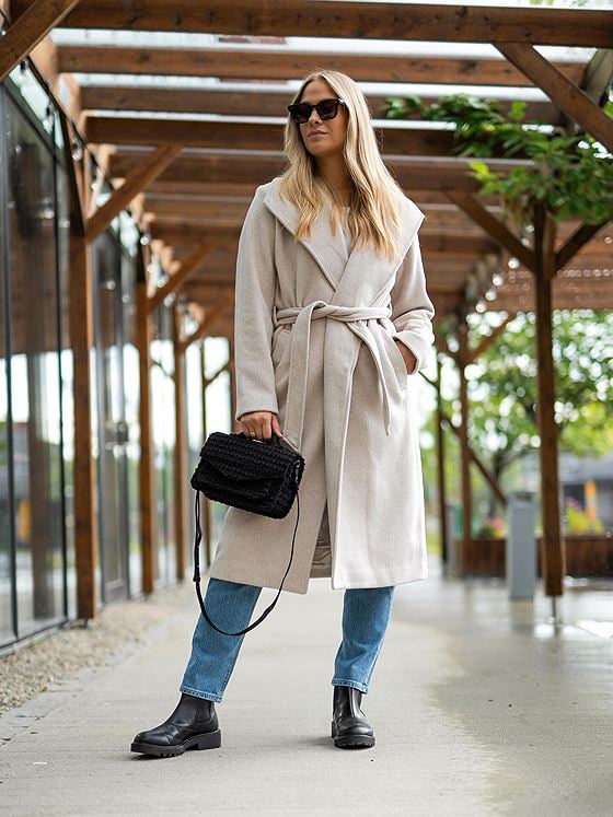 Selected Femme Rosa Wool Coat Sandshell