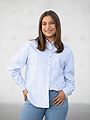 Selected Femme Nova Long Sleeve Oxford Shirt White / Blue