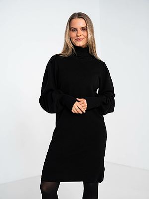 Long Y.A.S Sleeve - Dress Brun Knit Balis Funnel