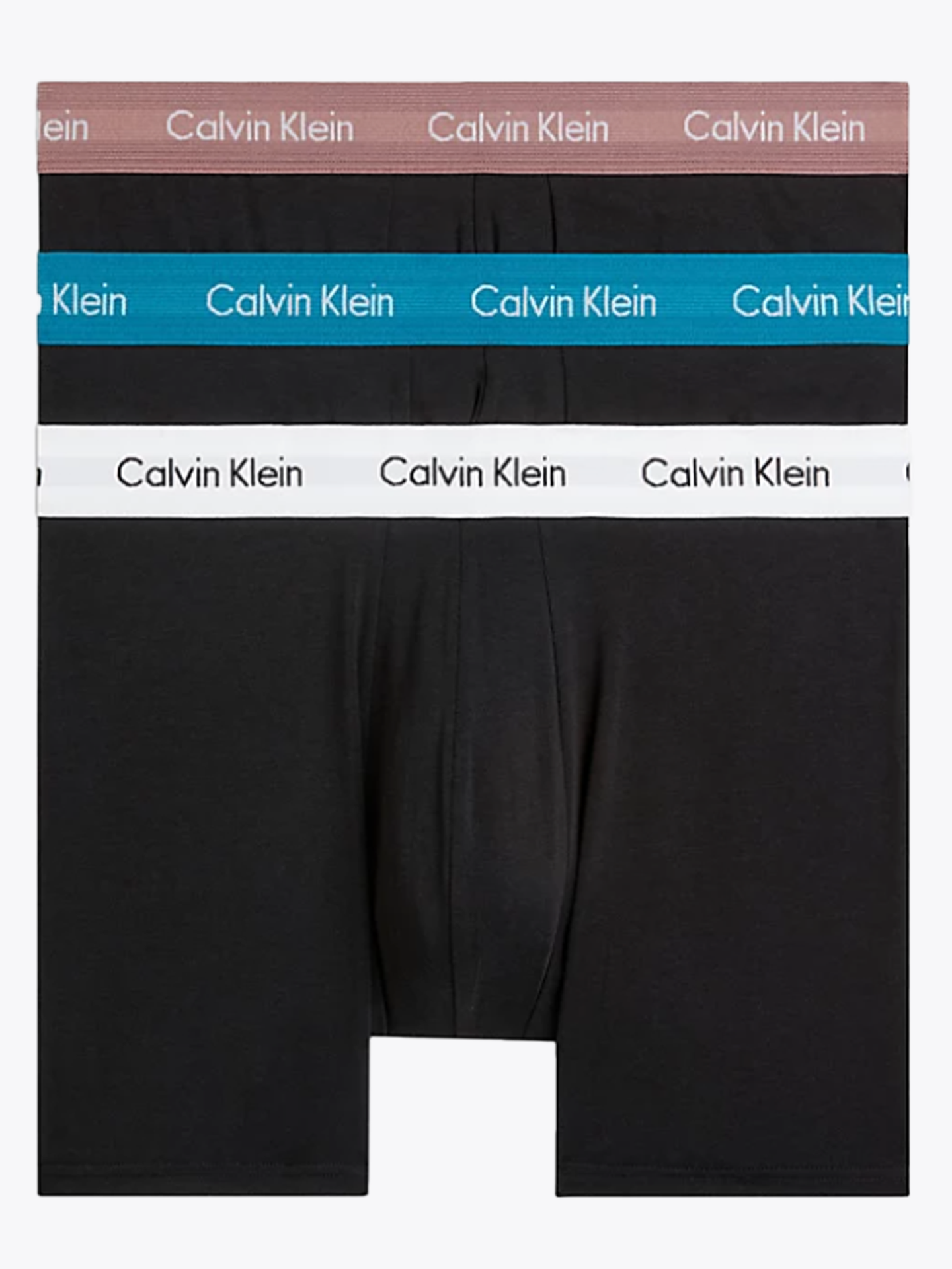 000NB1770A Calvin Klein Mens Cotton Stretch 3 Pack Boxer Brief - 000NB1770A  Blue/Blue Shadow/Cobalt Water