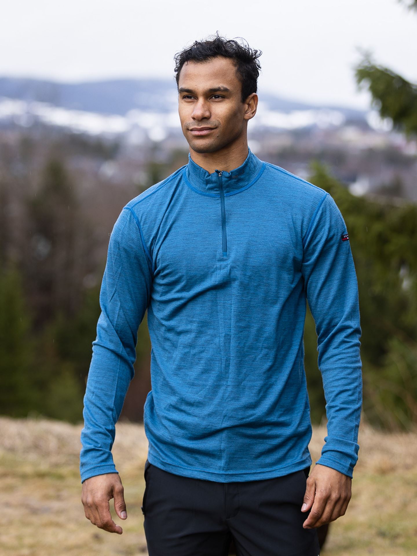 Devold breeze man 2025 half zip neck