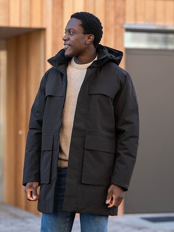 Jack and Jones Wave Parka Sort