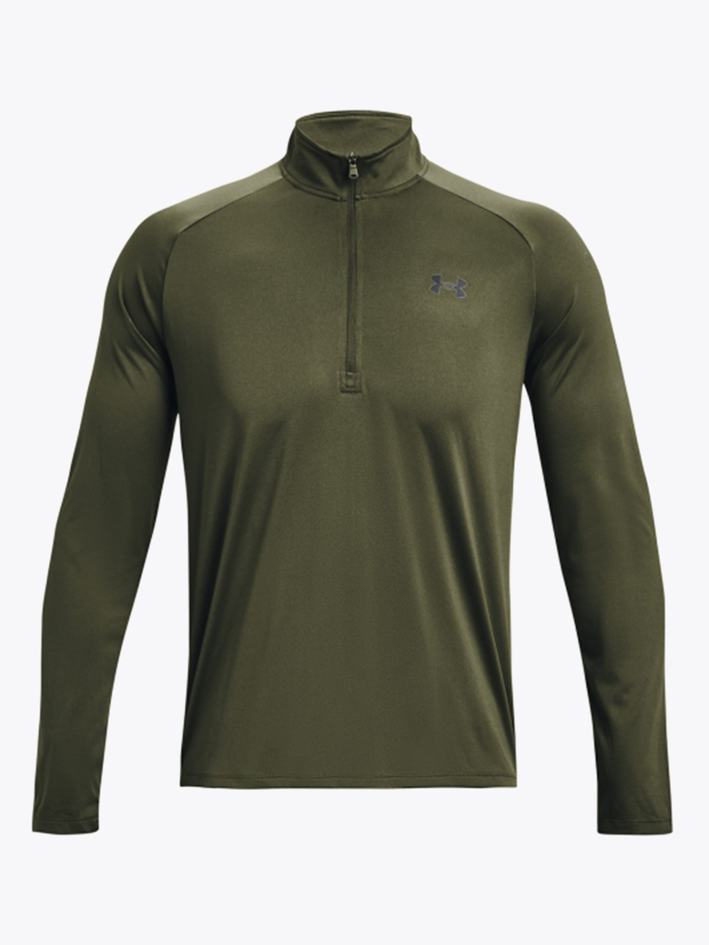 Green under armour fashion quarter zip