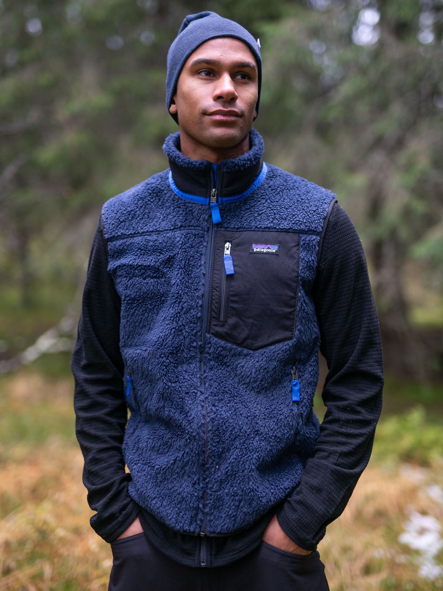 Patagonia M Classic Retro-X Vest - Blå | Getinspired.no