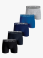 Björn Borg Cotton Stretch Boxer 5-Pack Black / Melange / Blue / Navy Blue