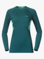 Bergans Inner:Pure Merino Long Sleeve Women Malachite Green / Light Malachite Green