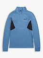 Bergans Inner:Pure Merino Youth Half Zip Elemental Blue