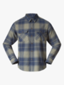 Bergans Nordmarka Flannel Shirt Men Green Mud / Navy Blue Check