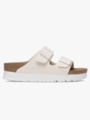 Birkenstock Arizona PAP Platform Birko-Flor Eggshell