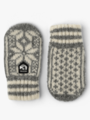 Hestra Kids' Nordic mitt Grey & offwhite