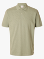 Selected Homme Paul Jaquard Short Sleeve Polo Iceberg Green