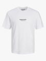 Jack and Jones Junior Vesterbro Tee Short Sleeve Crew Neck Junior Bright White