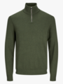 Jack and Jones Emil Knit Half Zip Kombu Green