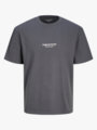 Jack and Jones Vesterbro Tee Short Sleeve Crew Neck Iron Gate