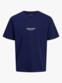 Jack and Jones Vesterbro Tee Short Sleeve Crew Neck Ocean Cavern