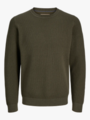 Jack and Jones Noah Knit Crew Neck Olive Night Twist/full structure