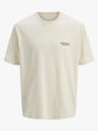 Jack and Jones Islington Type Tee Short Sleeve Crew Neck Antique White