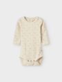 Lil- Atelier Gago Long Sleeve Slim Body Turtledove Flower