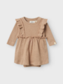 Lil- Atelier Sophia Sin Long Sleeve Body Dress Rugby Tan