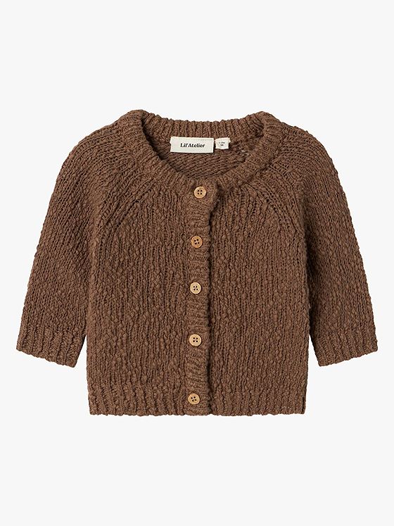 Lil- Atelier Sally Long Sleeve Knit Card Shitake