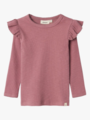 Lil- Atelier Raja Sao Long Sleeve Slim Top Nostalgia Rose