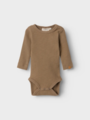 Lil- Atelier Rajo Mab Long Sleeve Slim Body Petrified Oak