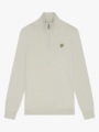 Lyle & Scott Cotton Merino Quarter Zip Jumper Cove