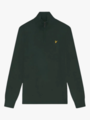 Lyle & Scott Cotton Merino Quarter Zip Jumper Argyle Teal