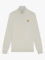 Lyle & Scott Cotton Merino Quarter Zip Jumper Cove