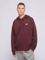 Nike Club Pullover Fleece Hoodie Burgundy Crush / White