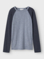 Name It Wang Wool Needle Long Sleeve Top Solid Tradewinds