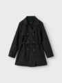 Name It Madelin Trench Coat Black