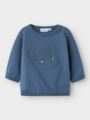 Name It Bidus Long Sleeve Sweat Unbrushed China Blue