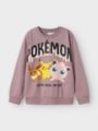 Name It Jima Pokemon Long Sleeve Relaxed Sweat Sky Elderberry