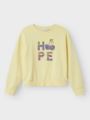 Name It Teka Long Sleeve Sweat Brushed Pastel Yellow