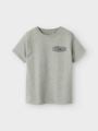 Name It Bileo Short Sleeve Top Grey Melange