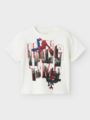 Name It Ust Spider Short Sleeve Top Marvel Cloud Dancer